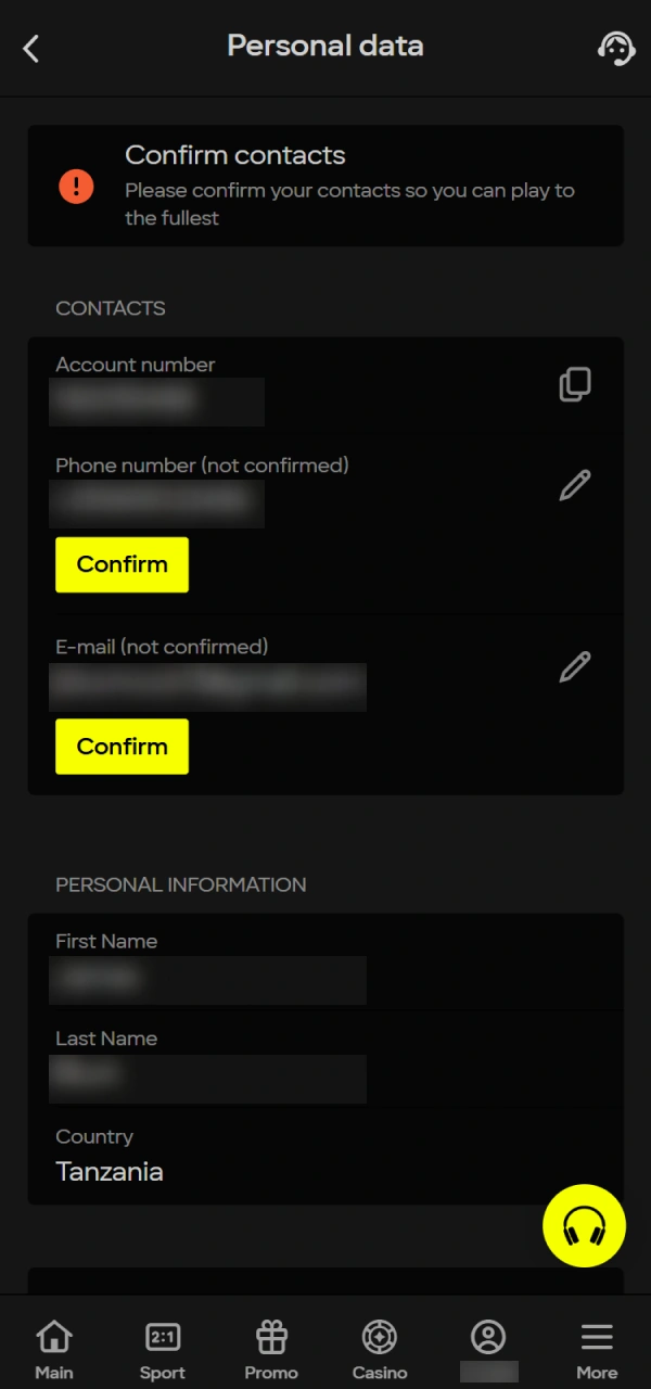 Complete Parimatch verification to unlock full access to Aviator.