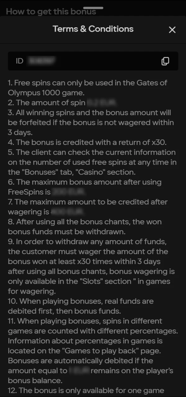 Review Parimatch bonus terms for expiration and wagering.