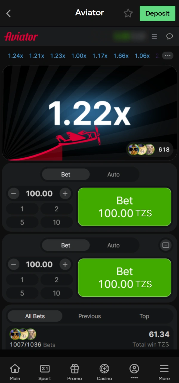 Enjoy casino games and meet wagering requirements at Parimatch Tanzania.