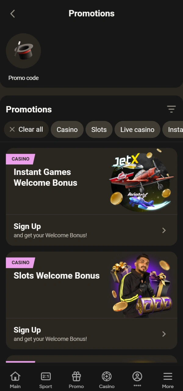 Explore casino bonus offers on the Parimatch promotions page.