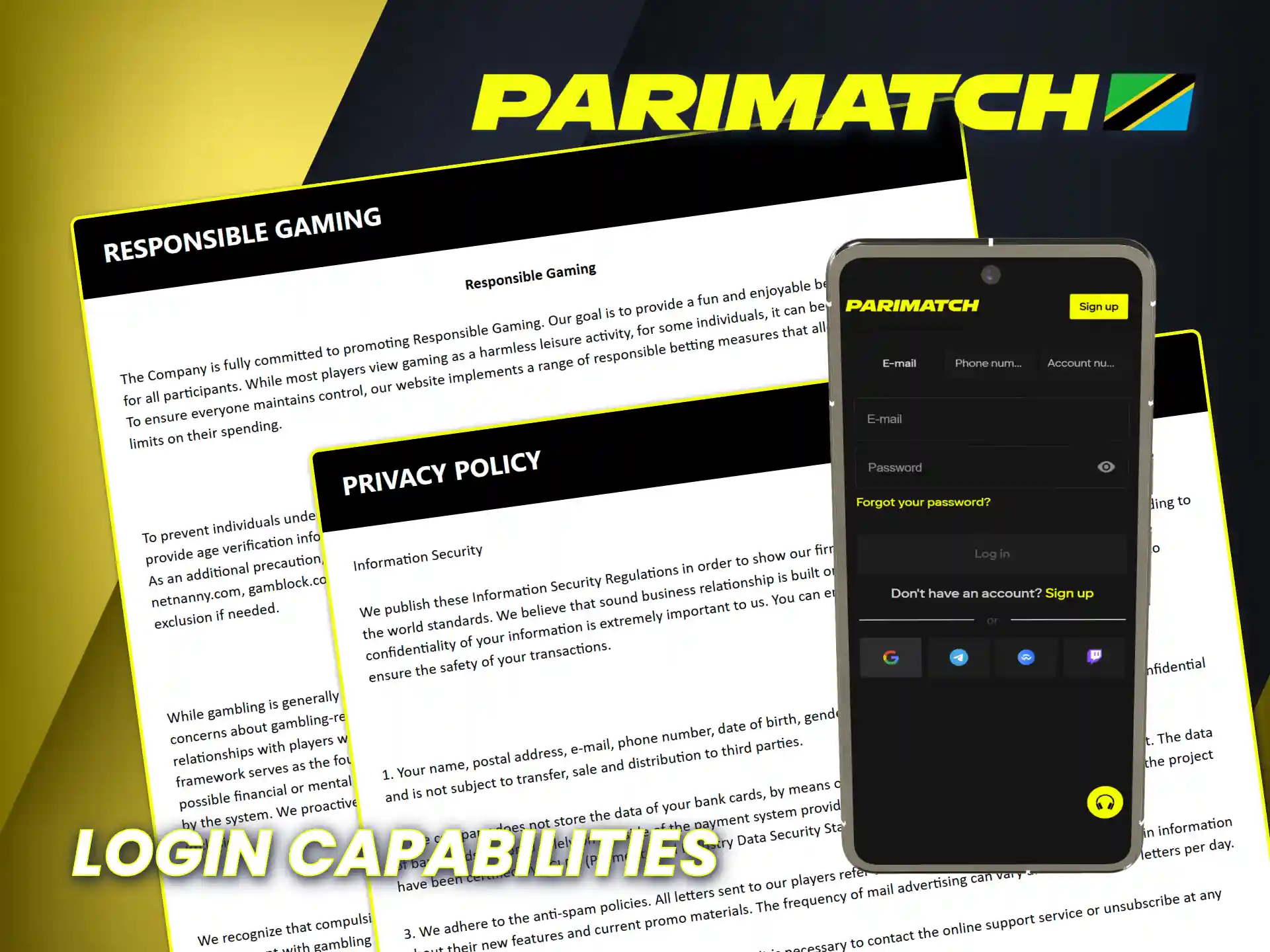 Access your Parimatch Tanzania account with secure login features.
