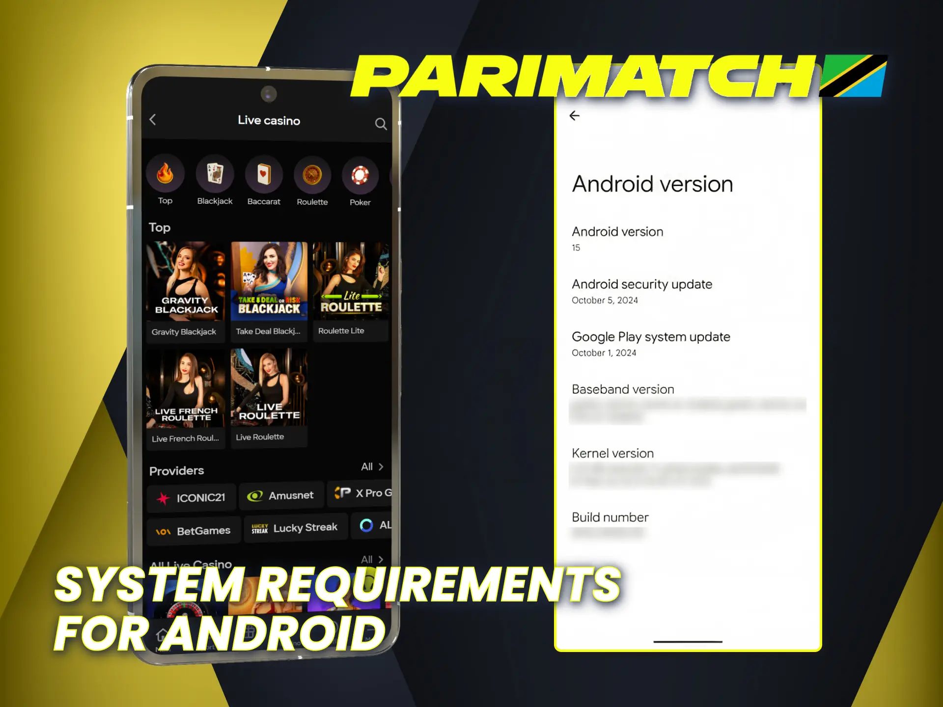 Check Parimatch official Android app system requirements before installing.