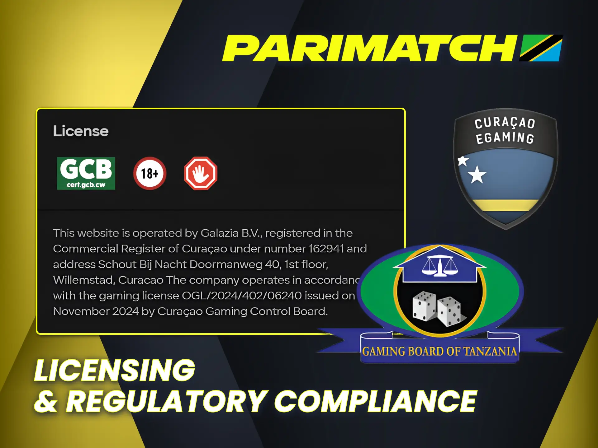 Join Parimatch casino and betting website officially authorised in Tanzania.