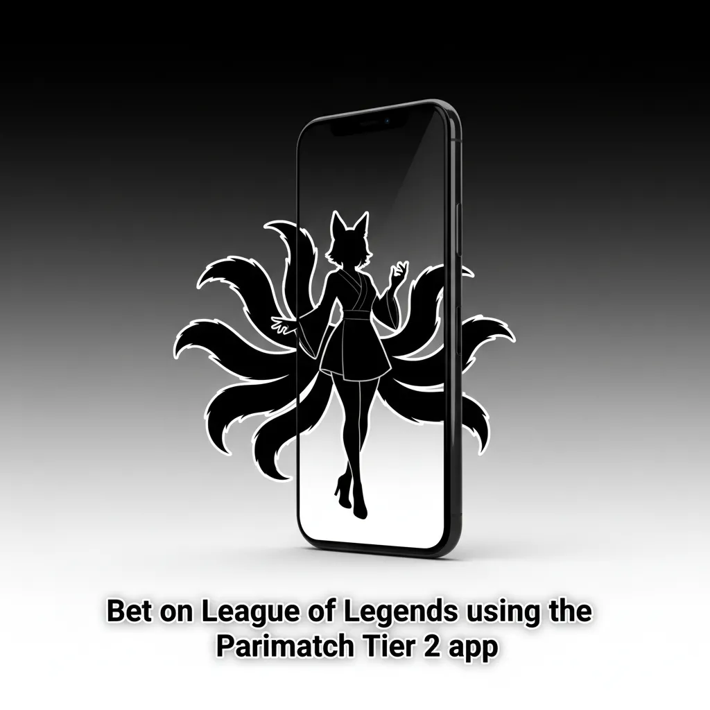 Smartphone showing Parimatch Tier 2 app with League of Legends live odds, markets, bet slip, and cash-out buttons.