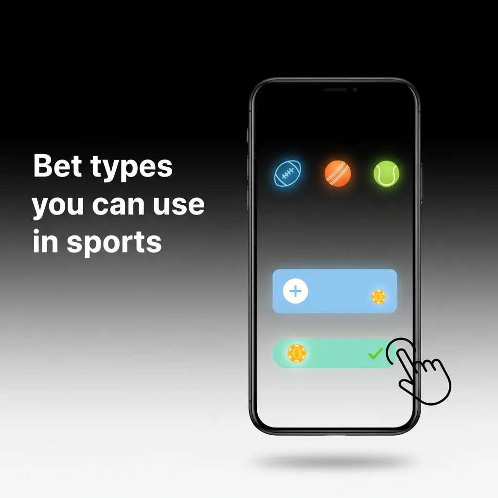 Chart of sports bet types: Single (one selection), Express/Accumulator (all legs must win), and System (some legs can lose).