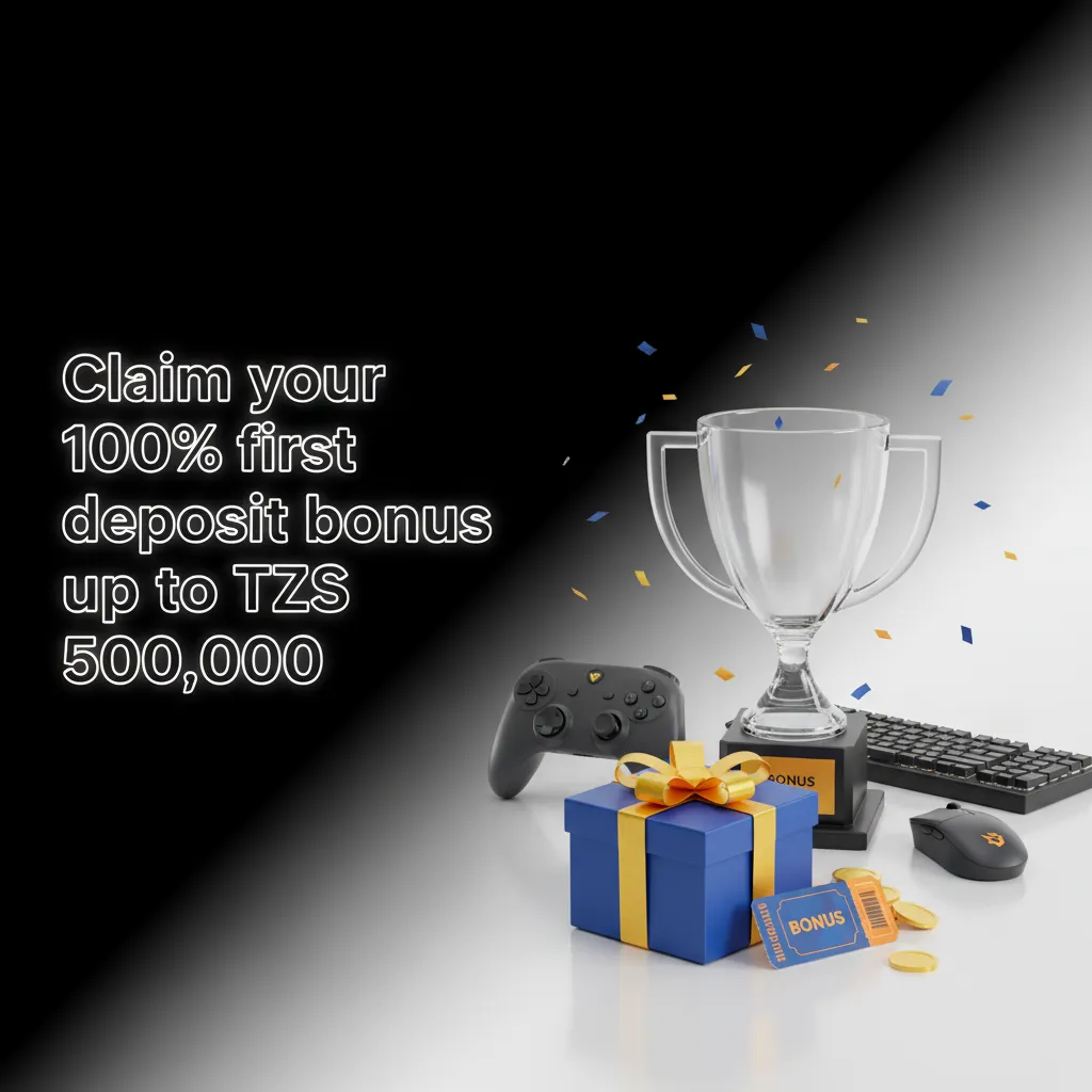 Banner advertising 100% first deposit bonus up to TZS 500,000 for Dota 2 betting on Parimatch; sign up, opt in, deposit.