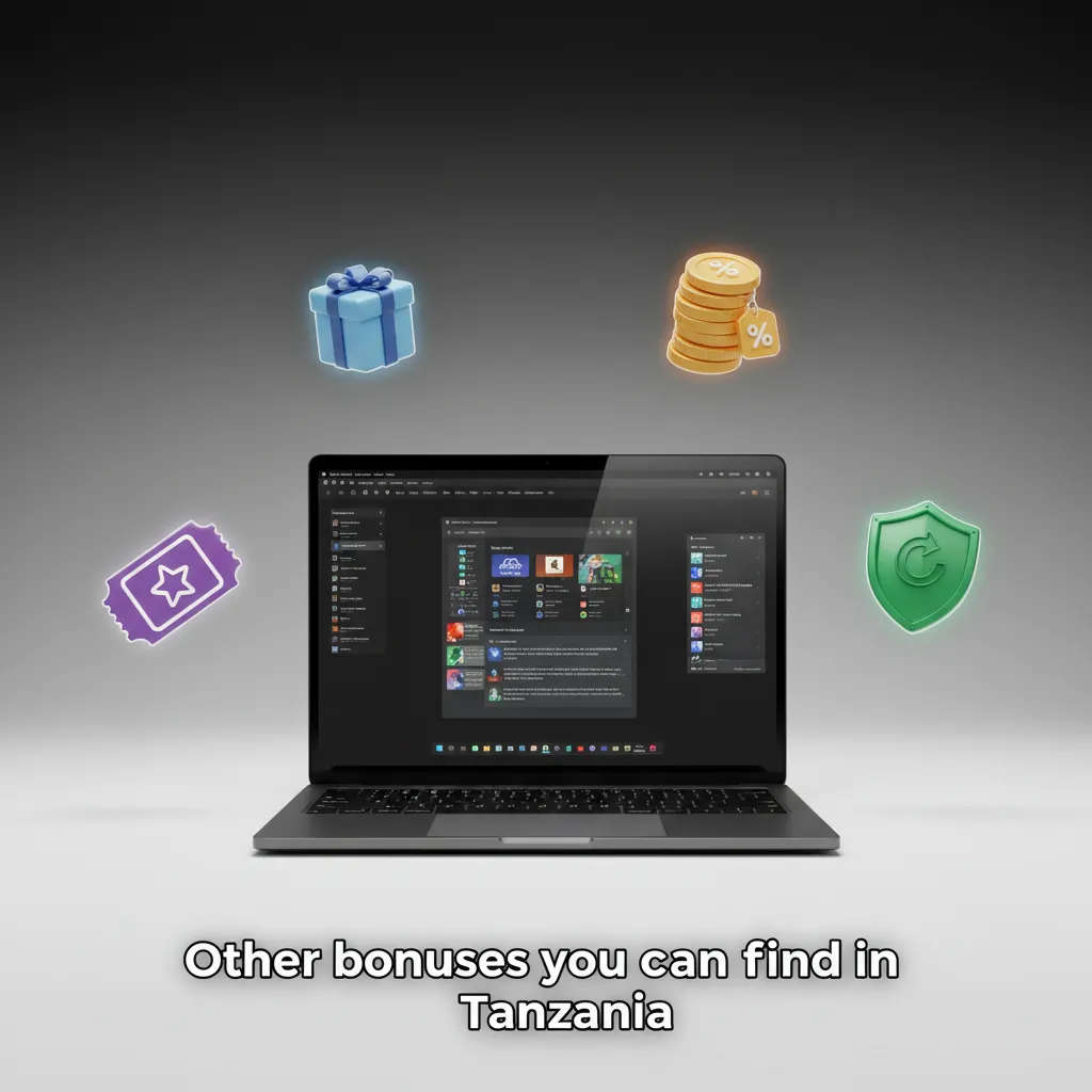 Tanzania promotions: Acca Boost, Acca Insurance, Weekly Free Bet, Reload Bonus, Casino Free Spins. Check availability.