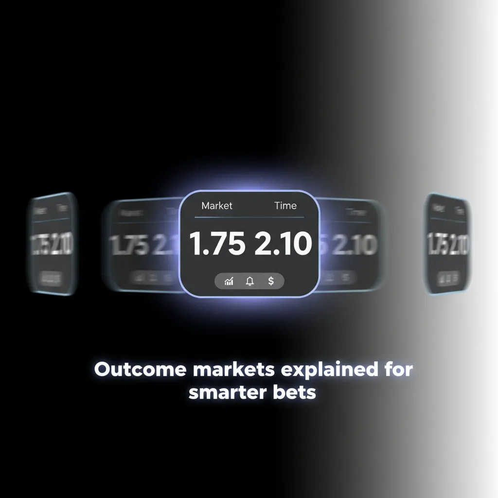 Infographic explaining common sports betting markets: 1X2, Double Chance, Over/Under, BTTS, Asian Handicap, Draw No Bet.