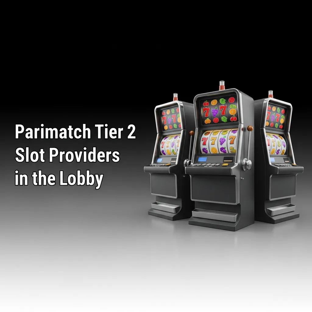Parimatch lobby with logos of 50 tier-2 slot providers such as Pragmatic Play, Play'n GO, NetEnt, Games Global, and more.
