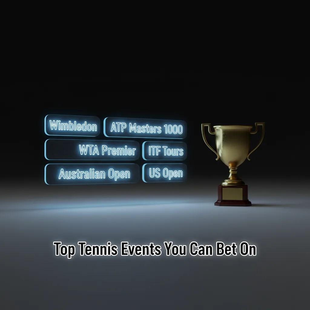 Top tennis events to bet on: Australian Open, Roland Garros, Wimbledon, US Open, ATP/WTA 1000, Davis/BJK Cup